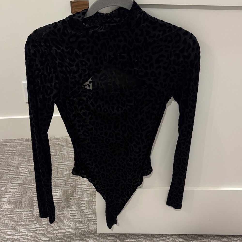 Lulus Black Leopard Print Bodysuit